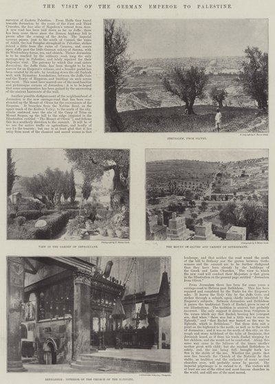 Het bezoek van de Duitse keizer aan Palestina door English Photographer