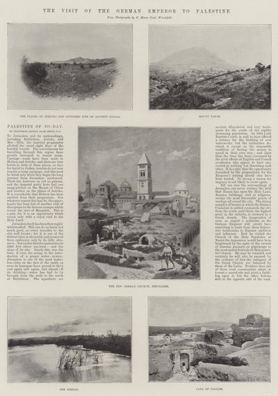 Het bezoek van de Duitse keizer aan Palestina door English Photographer