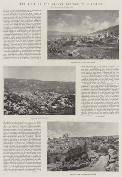 Het bezoek van de Duitse keizer aan Palestina door English Photographer
