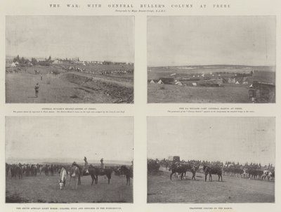 De oorlog, met de colonne van generaal Buller bij Frere door English Photographer