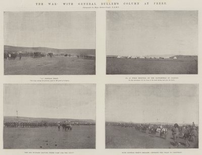 De oorlog, met de colonne van generaal Buller bij Frere door English Photographer