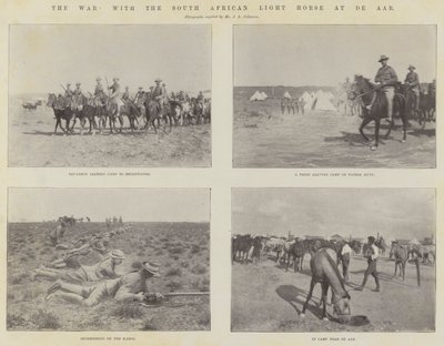 De oorlog, met de Zuid-Afrikaanse lichte cavalerie bij De Aar door English Photographer