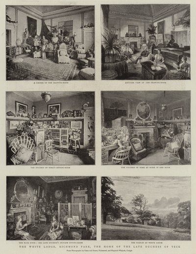 The White Lodge, Richmond Park, het huis van de overleden hertogin van Teck door English Photographer