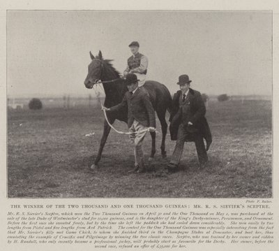 De winnaar van de Two Thousand en One Thousand Guineas, Mr R S Sieviers Sceptre door English Photographer