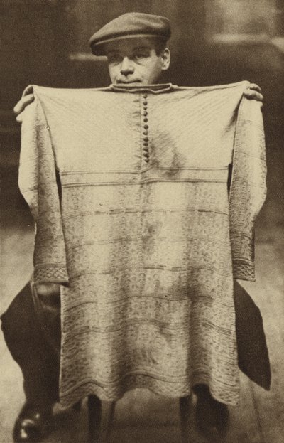 Het met bloed doordrenkte vest gedragen door koning Charles I bij zijn executie tentoongesteld in het London Museum in Lancaster House door English Photographer