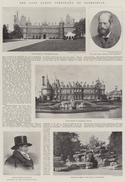 Wijlen Baron Ferdinand de Rothschild door English Photographer