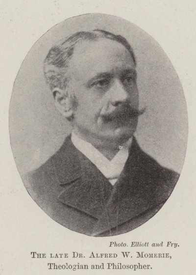 De overleden Dr. Alfred W. Momerie, theoloog en filosoof door English Photographer