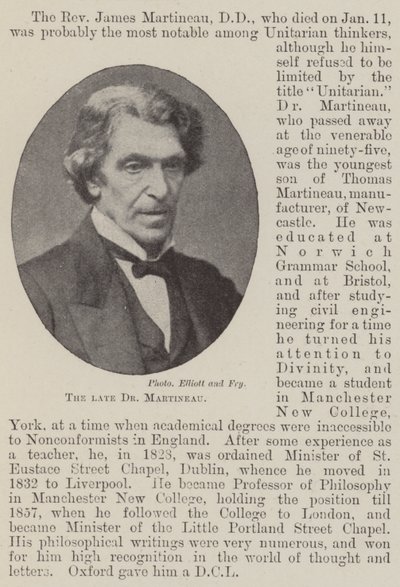 De overleden Dr. Martineau door English Photographer