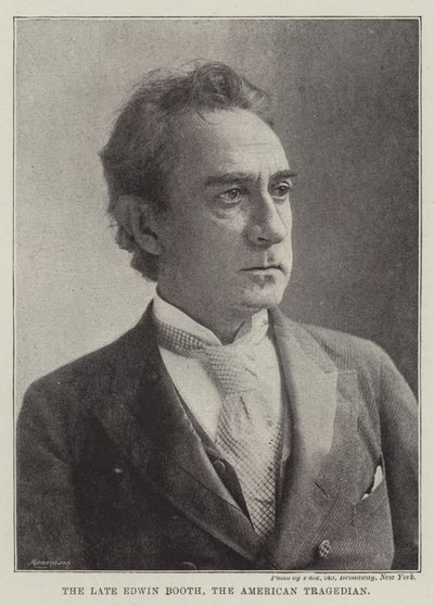 De overleden Edwin Booth, de Amerikaanse tragedieacteur door English Photographer