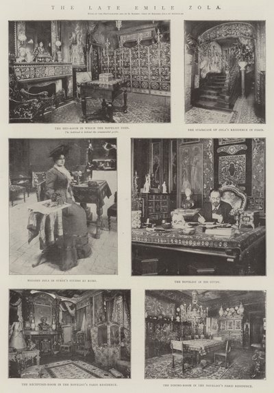 De overleden Emile Zola door English Photographer