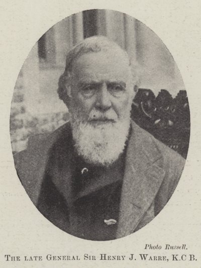 Wijlen Generaal Sir Henry J Warre, KCB door English Photographer