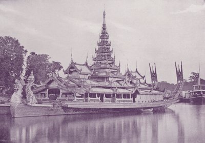 De Gouden Barge van de Laatste Koning van Birma door English Photographer