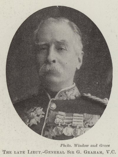 De wijlen luitenant-generaal Sir G Graham, VC door English Photographer