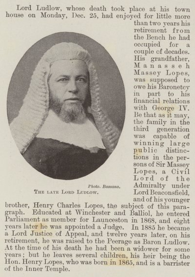 De overleden Lord Ludlow door English Photographer