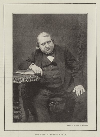 De overleden M Ernest Renan door English Photographer