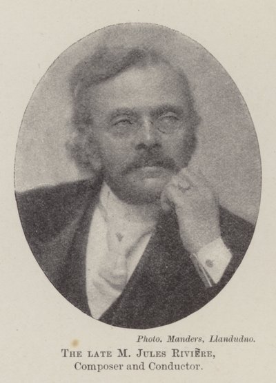 De wijlen M Jules Riviere, componist en dirigent door English Photographer
