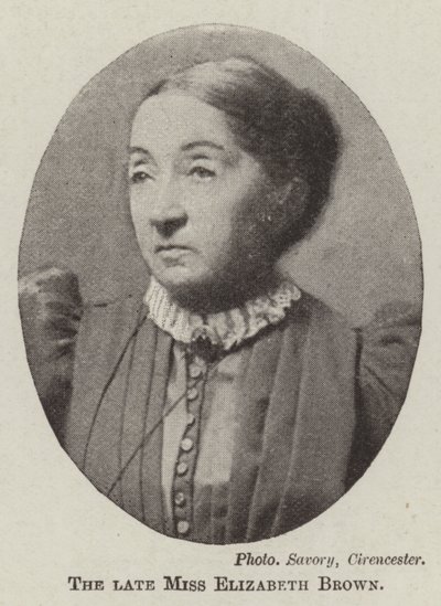 Wijlen juffrouw Elizabeth Brown door English Photographer