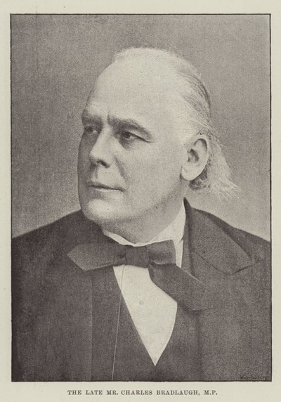 De overleden heer Charles Bradlaugh, parlementslid door English Photographer