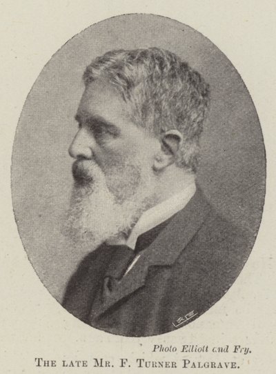 De overleden Mr F Turner Palgrave door English Photographer