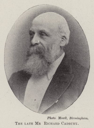 De overleden Mr Richard Cadbury door English Photographer