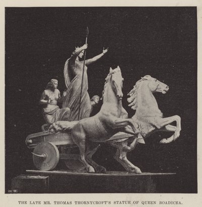 Het standbeeld van koningin Boadicea door de overleden Mr Thomas Thornycroft door English Photographer