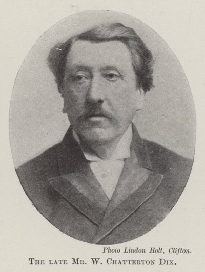 De overleden Mr W Chatterton Dix door English Photographer