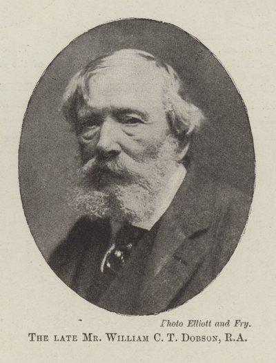 De overleden heer William C T Dobson, RA door English Photographer