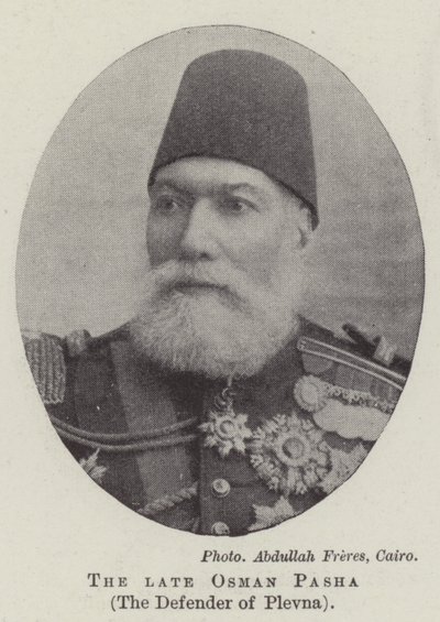 Wijlen Osman Pasha, de verdediger van Plevna door English Photographer