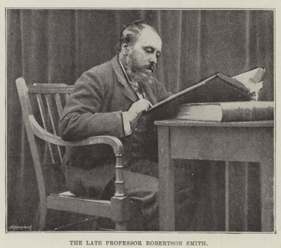 De overleden Professor Robertson Smith door English Photographer