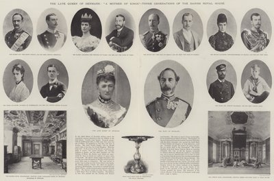 De overleden Koningin van Denemarken, Een Moeder van Koningen, Drie Generaties van het Deense Koninklijk Huis door English Photographer