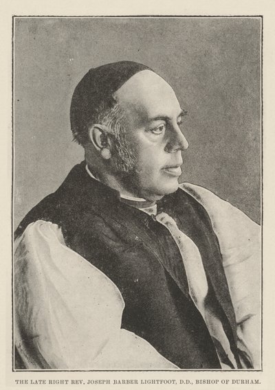De wijlen rechter eerwaarde Joseph Barber Lightfoot, DD, bisschop van Durham door English Photographer