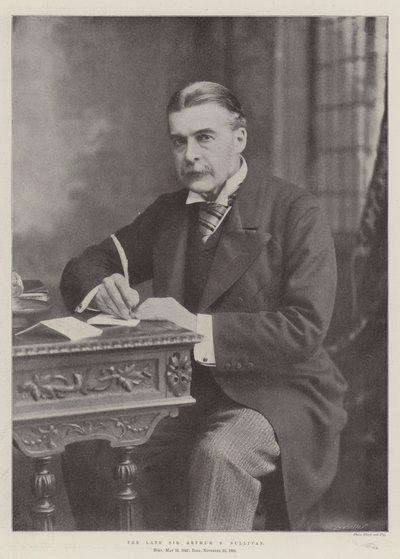 De overleden Sir Arthur S Sullivan door English Photographer