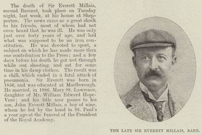 Sir Everett Millais, Baronet door English Photographer