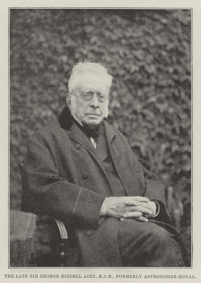 De overleden Sir George Biddell Airy, KCB, voormalig Astronoom-Royaal door English Photographer