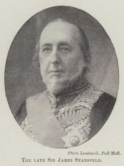 De wijlen Sir James Stansfeld door English Photographer