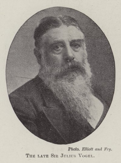 Wijlen Sir Julius Vogel door English Photographer