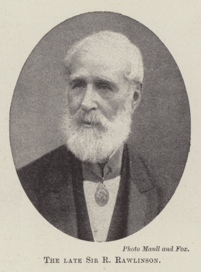 De overleden Sir R Rawlinson door English Photographer
