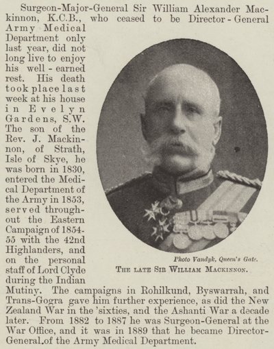De wijlen Sir William Mackinnon door English Photographer