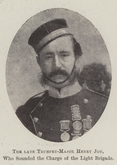 Wijlen Trompet-Majoor Henry Joy, die het Aanvalssignaal van de Lichte Brigade Blies door English Photographer