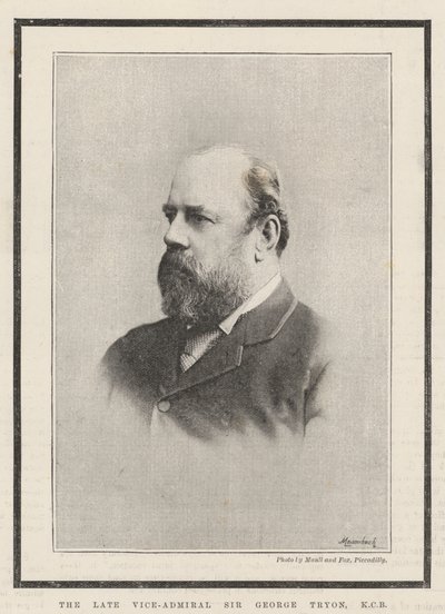 De wijlen Vice-Admiraal Sir George Tryon door English Photographer