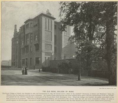 Het oude Royal College of Music door English Photographer