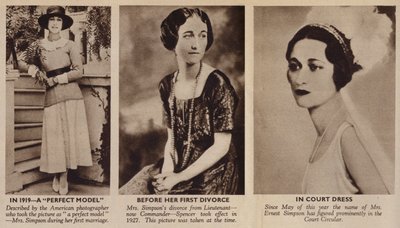 De jongere mevrouw Simpson, toekomstige hertogin van Windsor door English Photographer