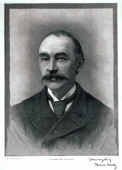 Thomas Hardy, 1892 door English Photographer