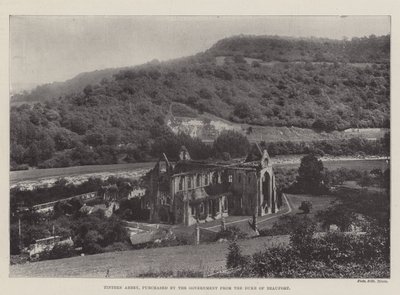 Tintern Abbey, gekocht door de regering van de hertog van Beaufort door English Photographer