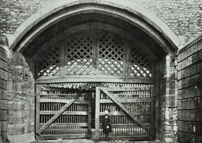 Tower of London, Tower Hill: Traitors Gate, 1890 door English Photographer