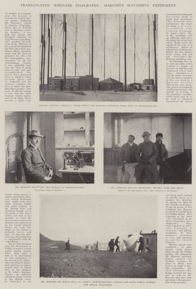 Trans-Atlantische draadloze telegrafie, Marconi