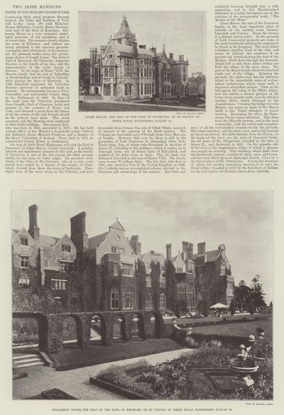 Twee Ierse landhuizen bezocht door de hertog en hertogin van York door English Photographer