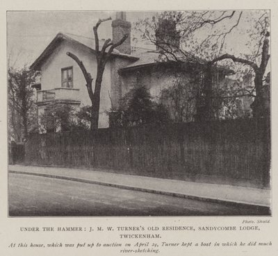 Onder de hamer, J M W Turners oude residentie, Sandycombe Lodge, Twickenham door English Photographer