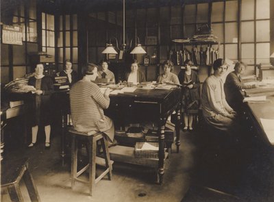 Ongeïdentificeerde Engelse ingenieurswerken, begin 20e eeuw (zwart-wit foto) door English Photographer