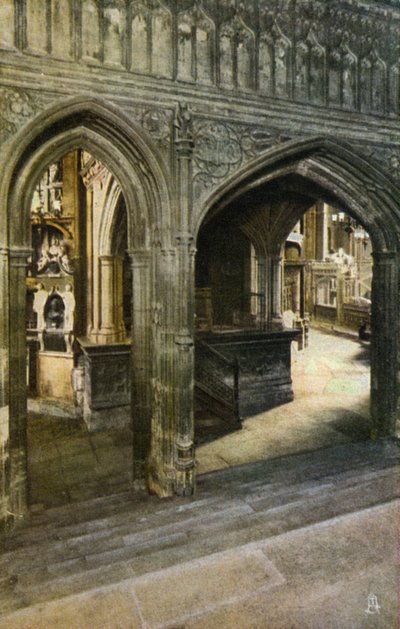 Vestibule naar de Henry VII-kapel, Westminster Abbey, Londen door English Photographer